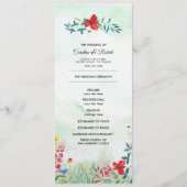 Wild Meadow | Hochzeitsprogramm für Sommerferien W Programm (Vorderseite)