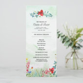 Wild Meadow | Hochzeitsprogramm für Sommerferien W Programm (Stehend Vorderseite)