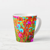 Wild Meadow in Bloom Pop Art Milchtasse (Rechte Ecke)