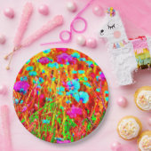 Wild Meadow in Bloom Pop Art Pappteller (Party)