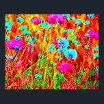 Wild Meadow in Bloom Pop Art Poster<br><div class="desc">Wilde Wiese in Bloom im Pop Art Style.</div>