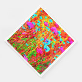 Wild Meadow in Bloom Pop Art Serviette (Ecke)