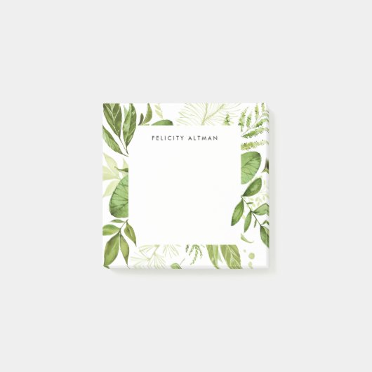 Wild Meadow | PERSONALISIERT Post-it Klebezettel (Vorderseite)