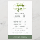Wild Meadow Pricing & Services Flyer (Vorne)