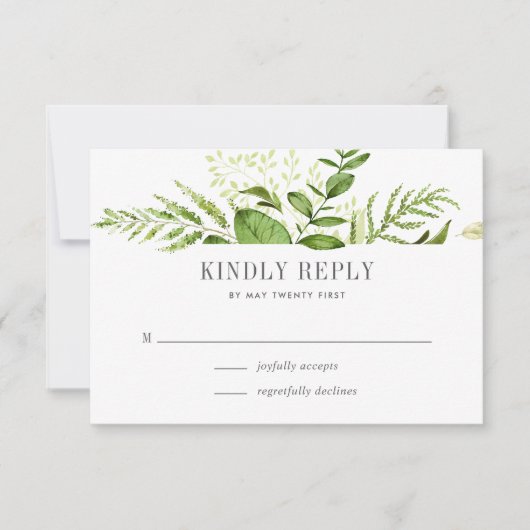 Wild Meadow RSVP-Karte RSVP Karte (Vorderseite)