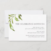 Wild Meadow Wedding After Party Enclosure Card Einladung (Vorderseite)