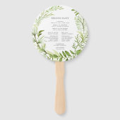 Wild Meadow Wedding Program Fächer (Rückseite)