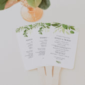 Wild Meadow Wedding Program Fächer
