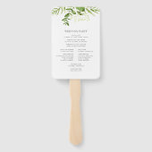 Wild Meadow Wedding Program Fächer (Rückseite)