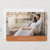 Wild Meadow Wreath Floral Foto Save The Date (Rückseite)