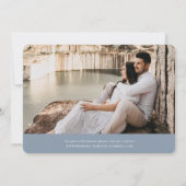 Wild Meadow Wreath Floral Foto Save The Date (Rückseite)