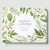 Wild Meadow Wreath | Hochzeit Gästebuch (Vorderseite)