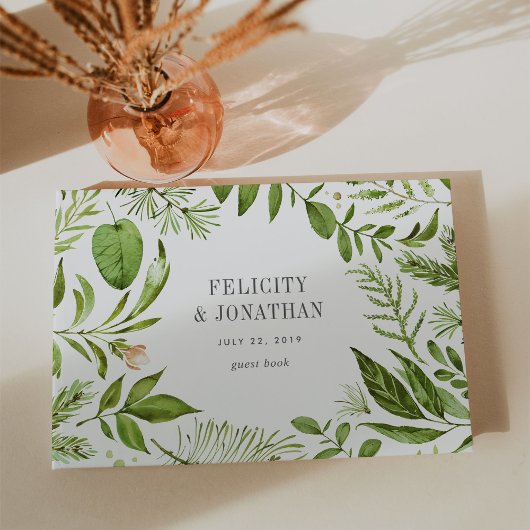 Wild Meadow Wreath | Hochzeit Gästebuch