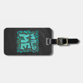 Wild mir Dalmatiner Brown und Aquamarines Design Gepäckanhänger (Vorderseite horizontal)