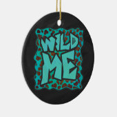 Wild mir Dalmatiner Brown und Aquamarines Design Keramikornament (Rechts)