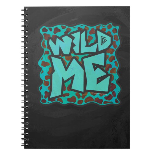 Wild mir Dalmatiner Brown und Aquamarines Design Notizblock (Vorderseite)