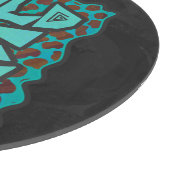 Wild mir Dalmatiner Brown und Aquamarines Design Schneidebrett (Ecke)