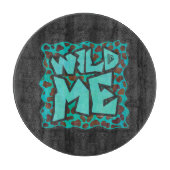 Wild mir Dalmatiner Brown und Aquamarines Design Schneidebrett (Vorderseite)