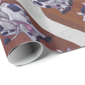 Wild mir Kuh Brown und White Print Geschenkpapier (Rolleneckpunkt)