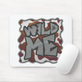 Wild mir Kuh Brown und White Print Mousepad (Mit Mouse)