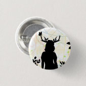 Wild mit der Natur Button (Vorne & Hinten)