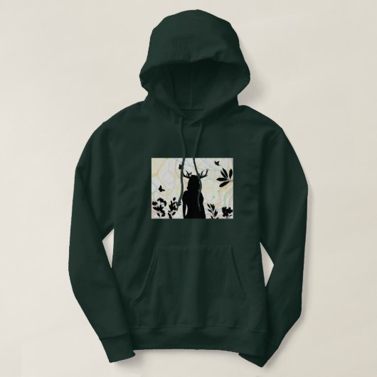 Wild mit der Natur Hoodie (Design vorne)
