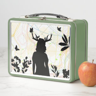 Wild mit der Natur Metall Brotdose