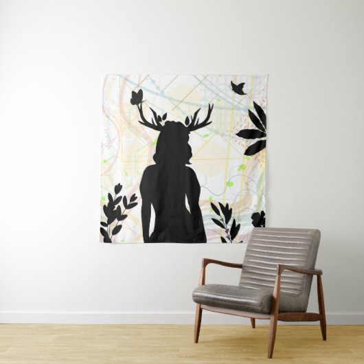 Wild mit der Natur Wandteppich (Beispiel)