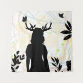 Wild mit der Natur Wandteppich (Vorderseite)