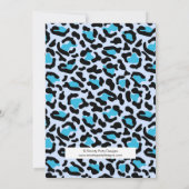 Wild mit Joy Blue Boy Baby Shower Einladung (Rückseite)