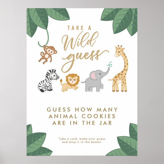 WILD mit spannenden Safari Guessing Game Poster (Vorne)