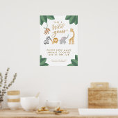 WILD mit spannenden Safari Guessing Game Poster (Küche)