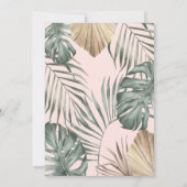 Wild mit spannender Jungle Animals Baby Dusche Einladung (Rückseite)