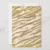 Wild Modern Chic Retirement Party Einladung (Vorderseite)