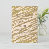 Wild Modern Chic Retirement Party Einladung (Stehend Vorderseite)