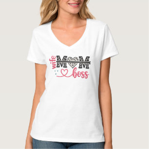 Wild Mom Boss Herz T-Shirt