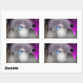 Wild Moon Space Art - Aufkleber (Blatt)