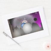 Wild Moon Space Art - Aufkleber (Umschlag)