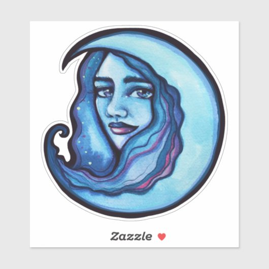 Wild MoonChild Goddess Moon Child Hexe Aufkleber (Blatt)