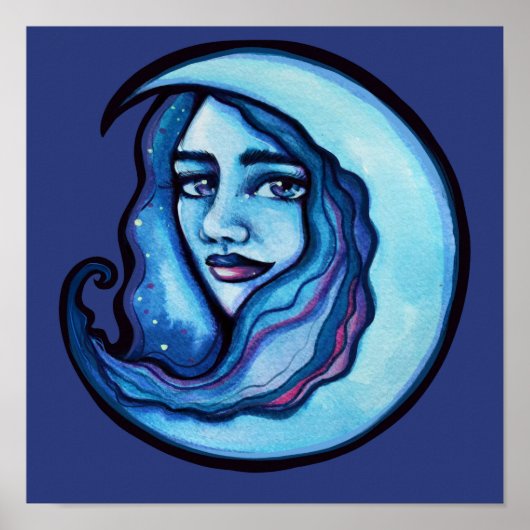 Wild MoonChild Goddess Moon Child Hexe Poster (Vorne)