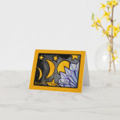 Wild MoonChild Moon Phases Karte (Gelbe Blume)