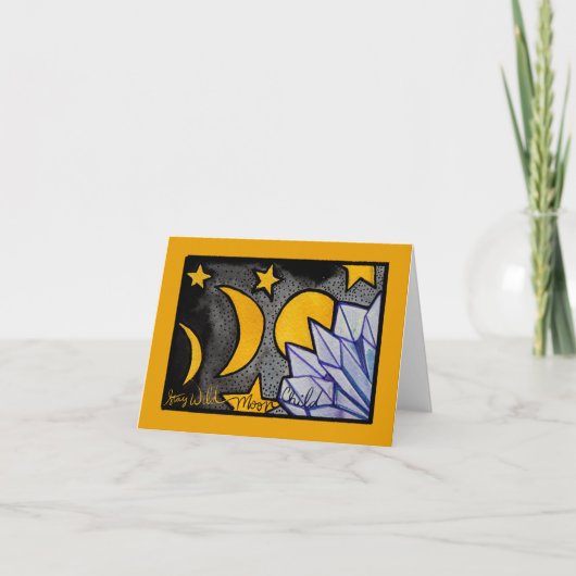 Wild MoonChild Moon Phases Karte (Vorderseite)