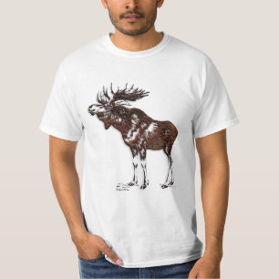 Wild Moose Wildlife Supporter Art T-Shirt