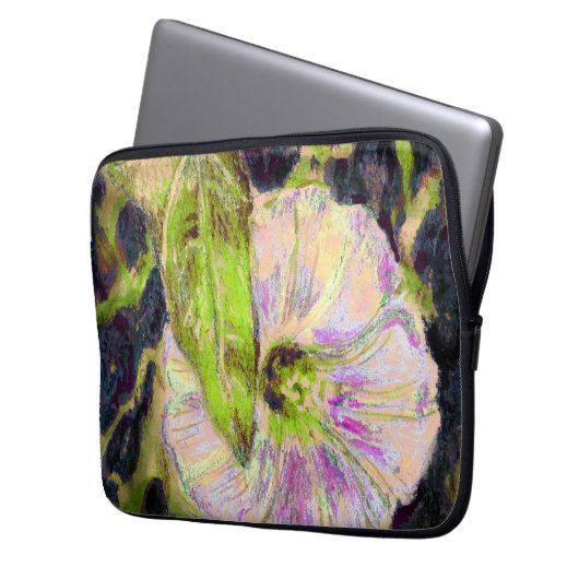 Wild Morning Glory Blume Laptopschutzhülle (Vorderseite Links)