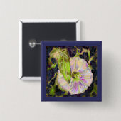 Wild Morning Glory von Alexandra Cook Button (Vorne & Hinten)