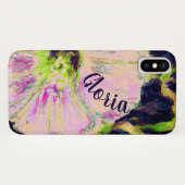 Wild Morning Glory von Alexandra Cook iPhone Case (Rückseite (Horizontal))