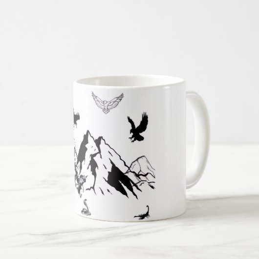 Wild Mountain Adventure Coffee Mug Kaffeetasse (VorderseiteRechts)