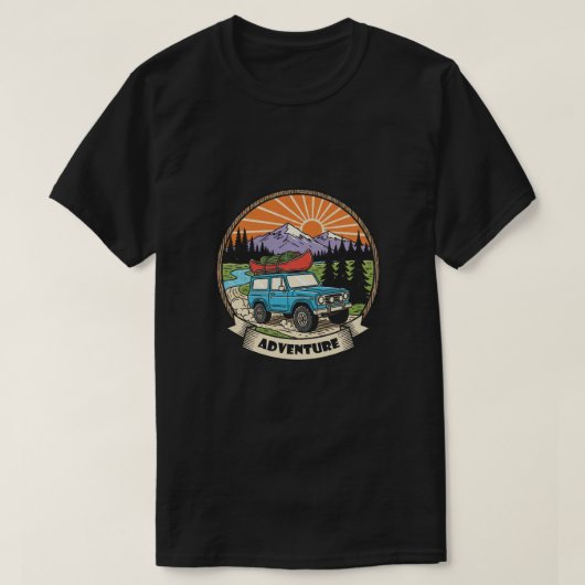 Wild Mountain Explorer Abenteuer T-Shirt (Design vorne)