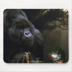 Wild Mountain Gorilla Wildlife-Unterstützer Mousep Mousepad