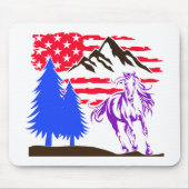 Wild Mountain Horse Galloping Mousepad (Vorne)